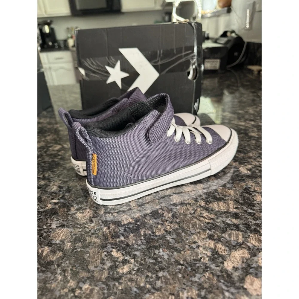 NEW Converse Chuck Taylor All Star Malden Street Mid DARK MOTH GRAY Sz 2 Shoes